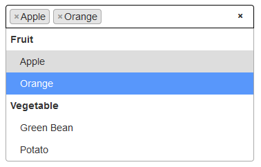 This is a search2 dropdown example