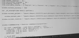 Computer Screen Shows Programming Codes
