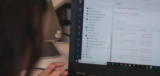 Person Using Black Laptop Computer