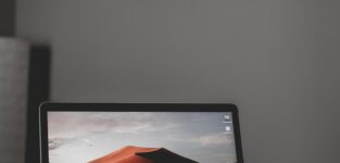 Black Laptop Computer On White Table